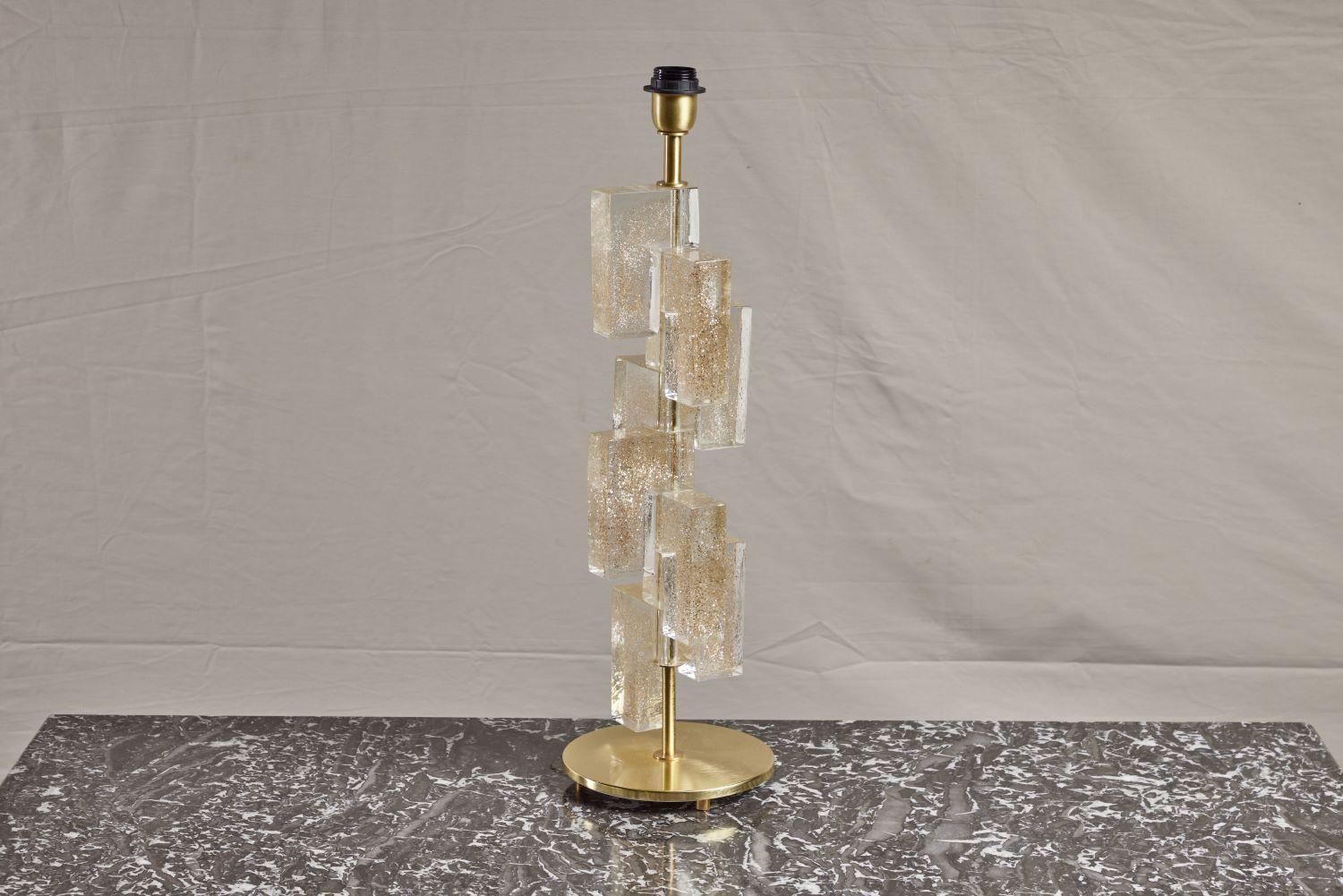 Lampe de table cubiste « pyrite » en vente 1