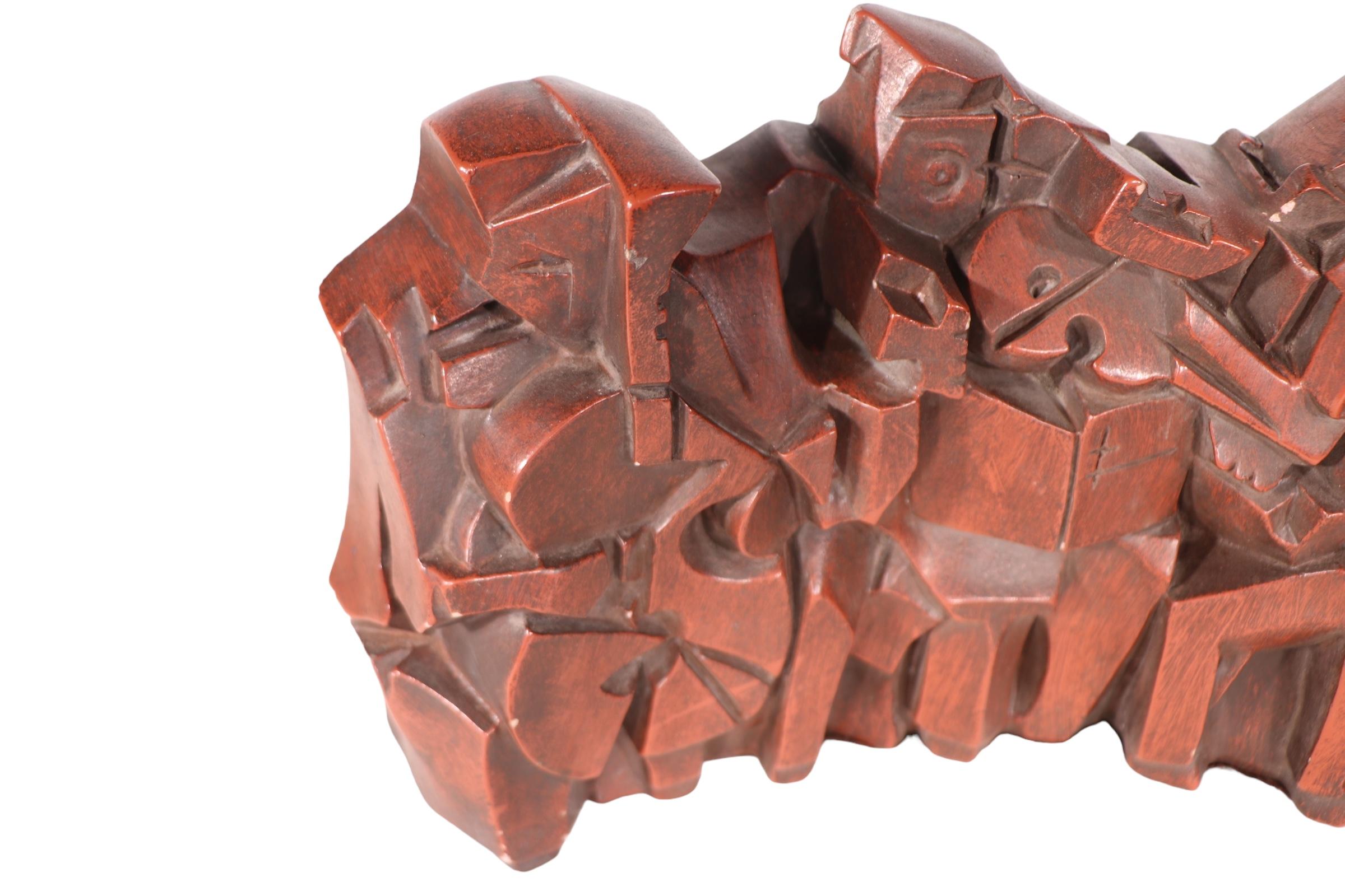 Sculpture de groupe de jazz de l'école cubiste signée et datée  Austin Productions 1964 en vente 5