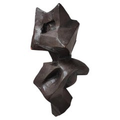 Cubist Sculpture, Clay, Signed c. 1960s