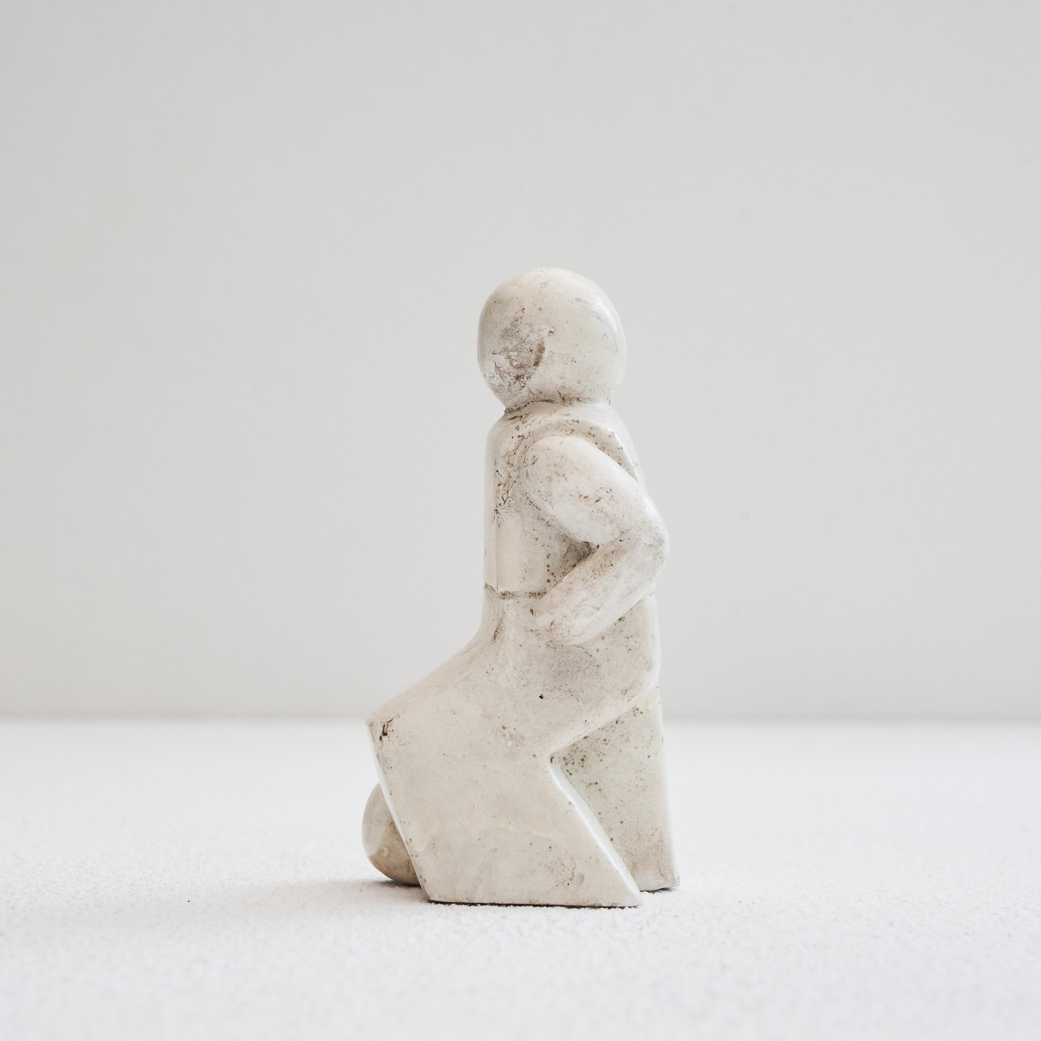 Ceramica Scultura cubista di un calciatore degli anni '70 in vendita