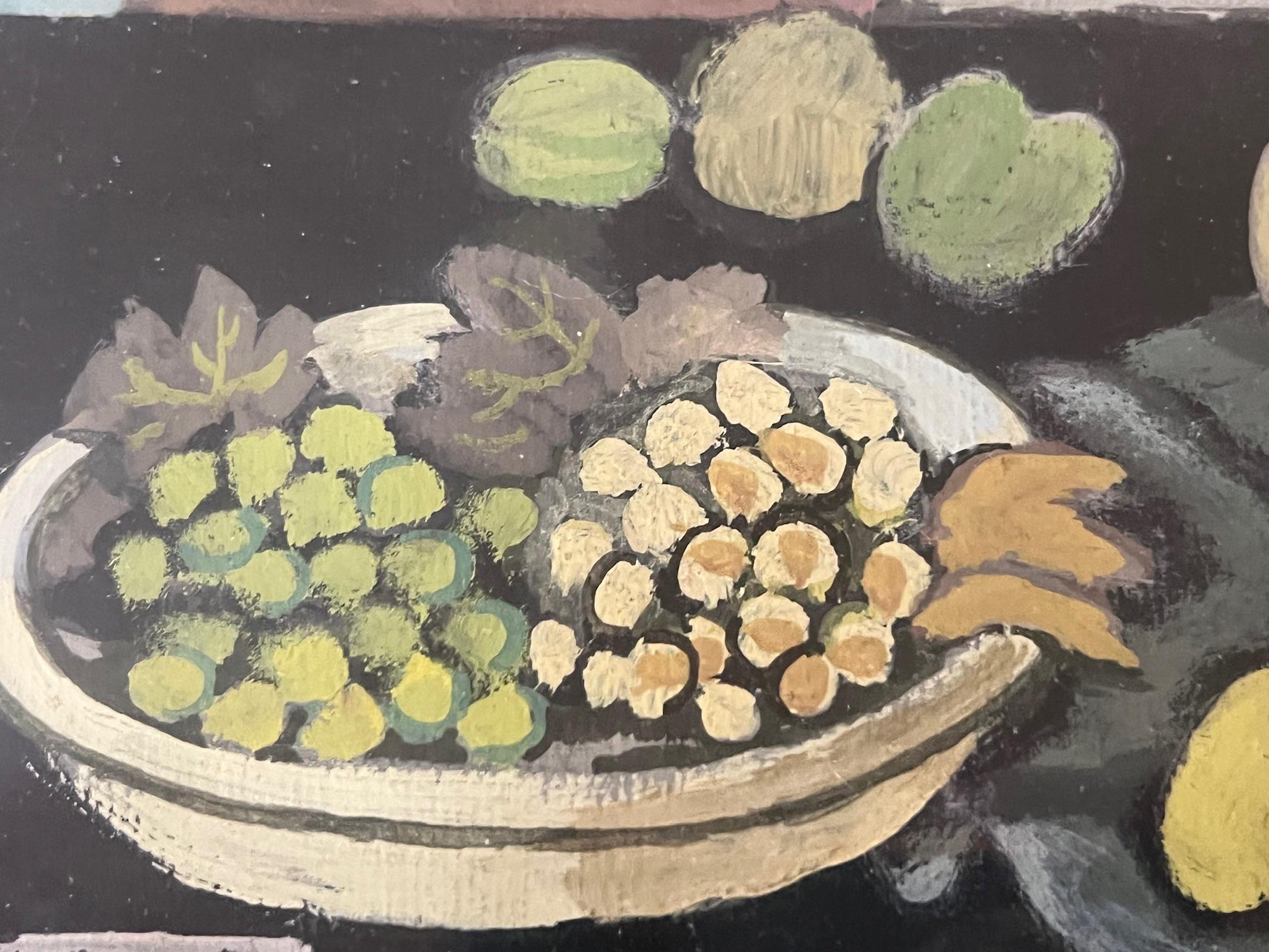Kubistisches Stillleben Gouache von Reid Fancher, 1947 (Futuristisch) im Angebot