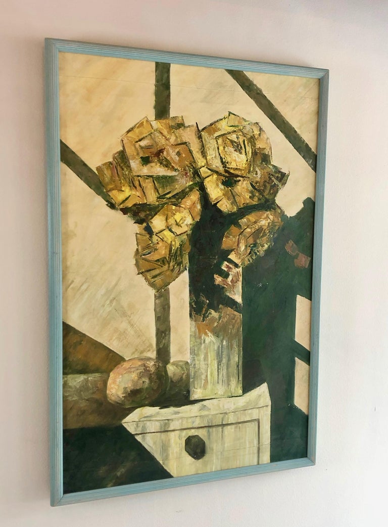 Cubist Still-Life Painting In Good Condition For Sale In Denton, TX