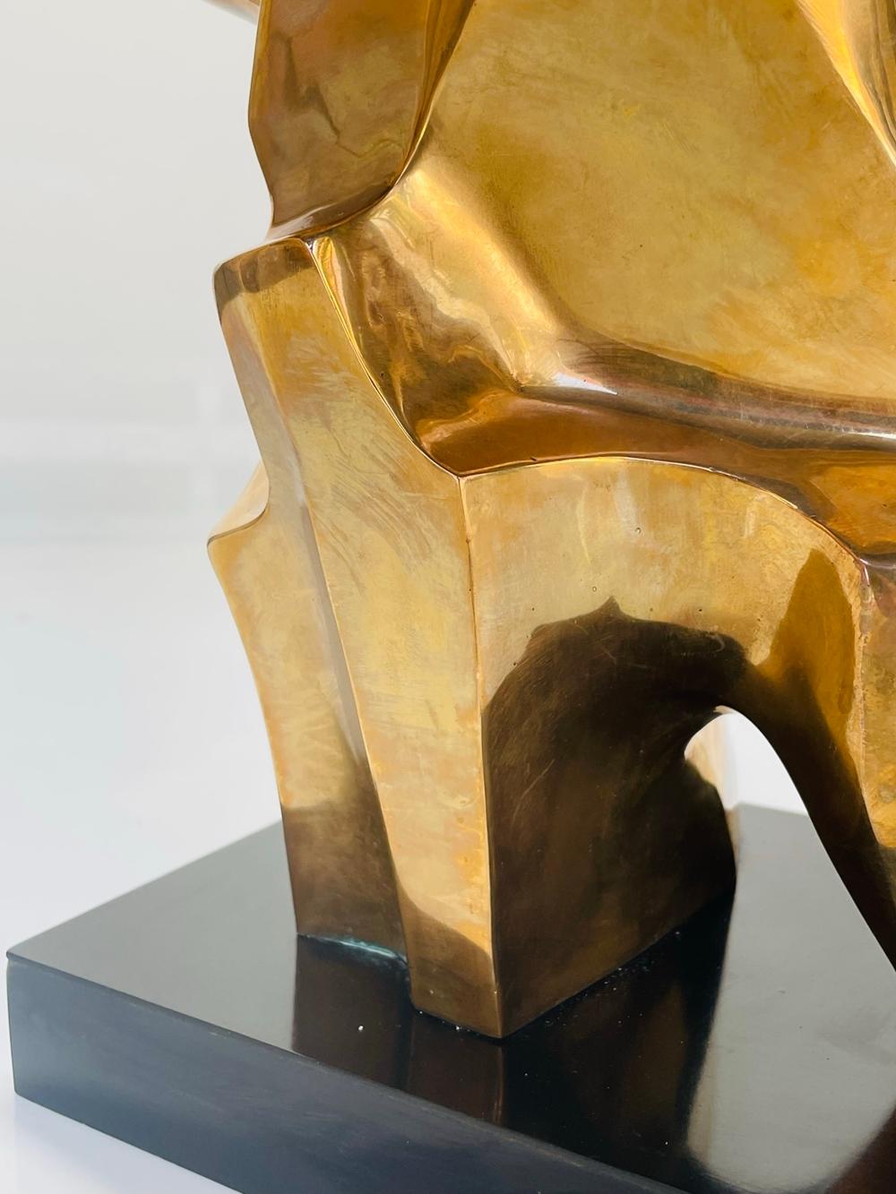Cubist Style Bronze Sculpture by Caroline New House For Sale 4