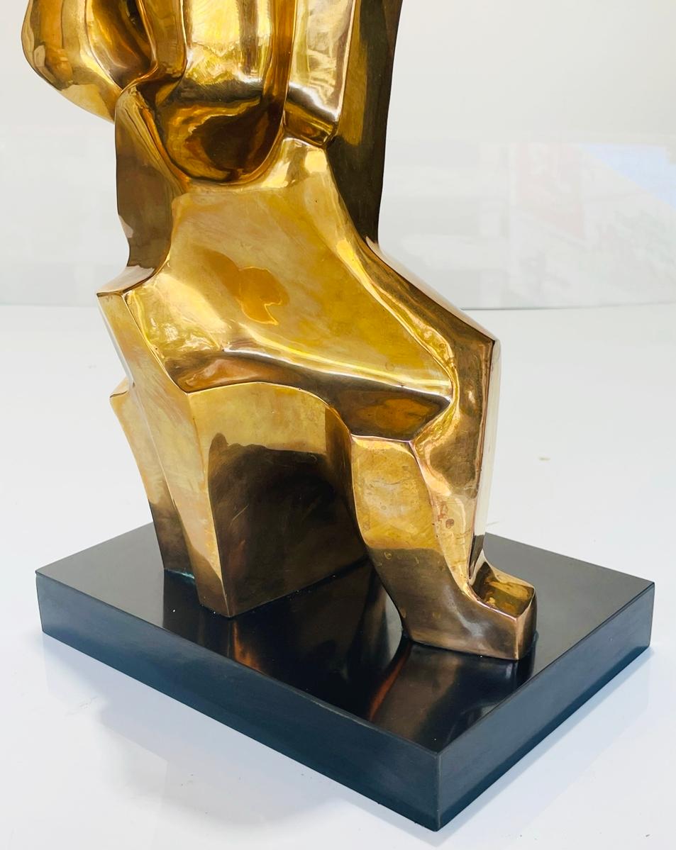 Cubist Style Bronze Sculpture by Caroline New House For Sale 5