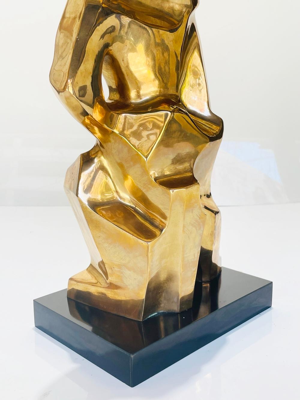 Cubist Style Bronze Sculpture by Caroline New House For Sale 8