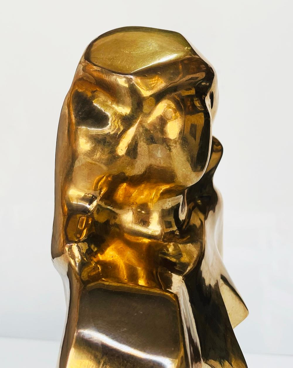 Cubist Style Bronze Sculpture by Caroline New House 1