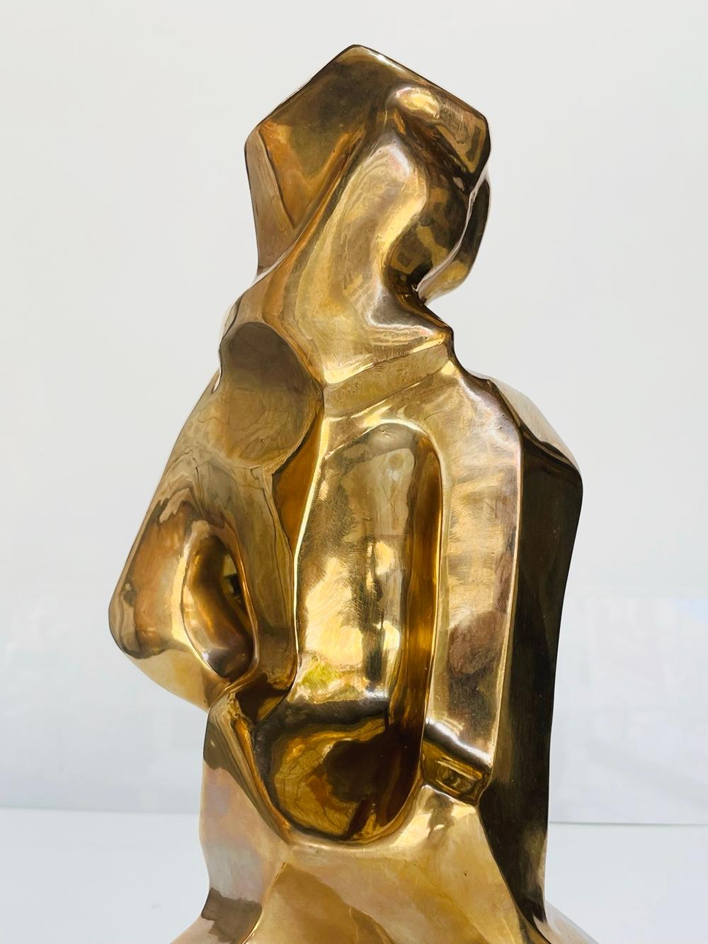 Cubist Style Bronze Sculpture by Caroline New House For Sale 2