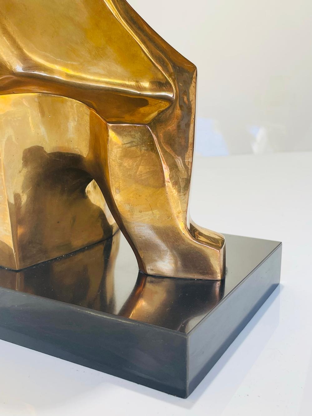 Cubist Style Bronze Sculpture by Caroline New House For Sale 3