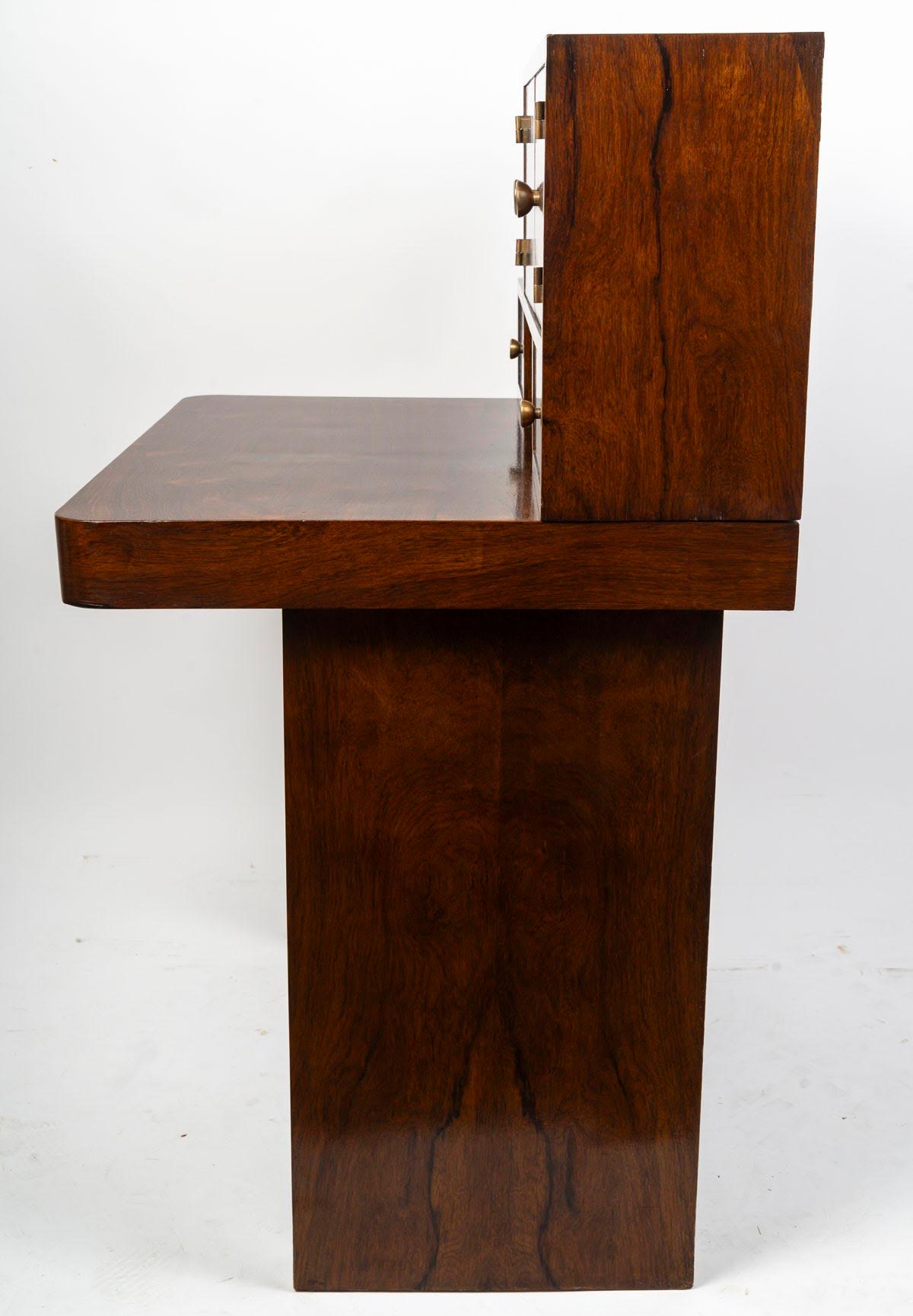 French Cubist Style Desk, 1930-1940. For Sale