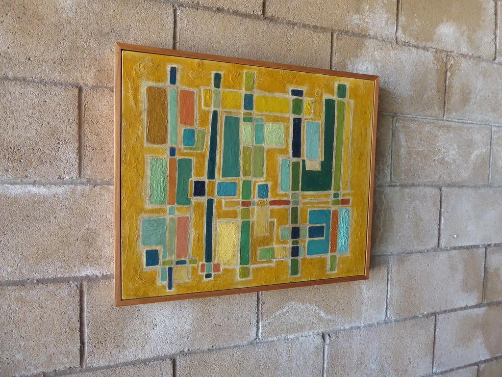 Modern Cubist Style Painting by Contemporary American Artist Angie Dickerson-Lee