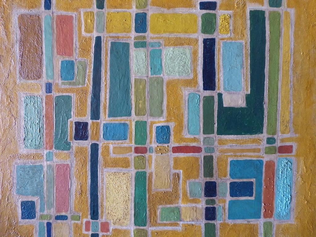 Cubist Style Painting by Contemporary American Artist Angie Dickerson-Lee 2
