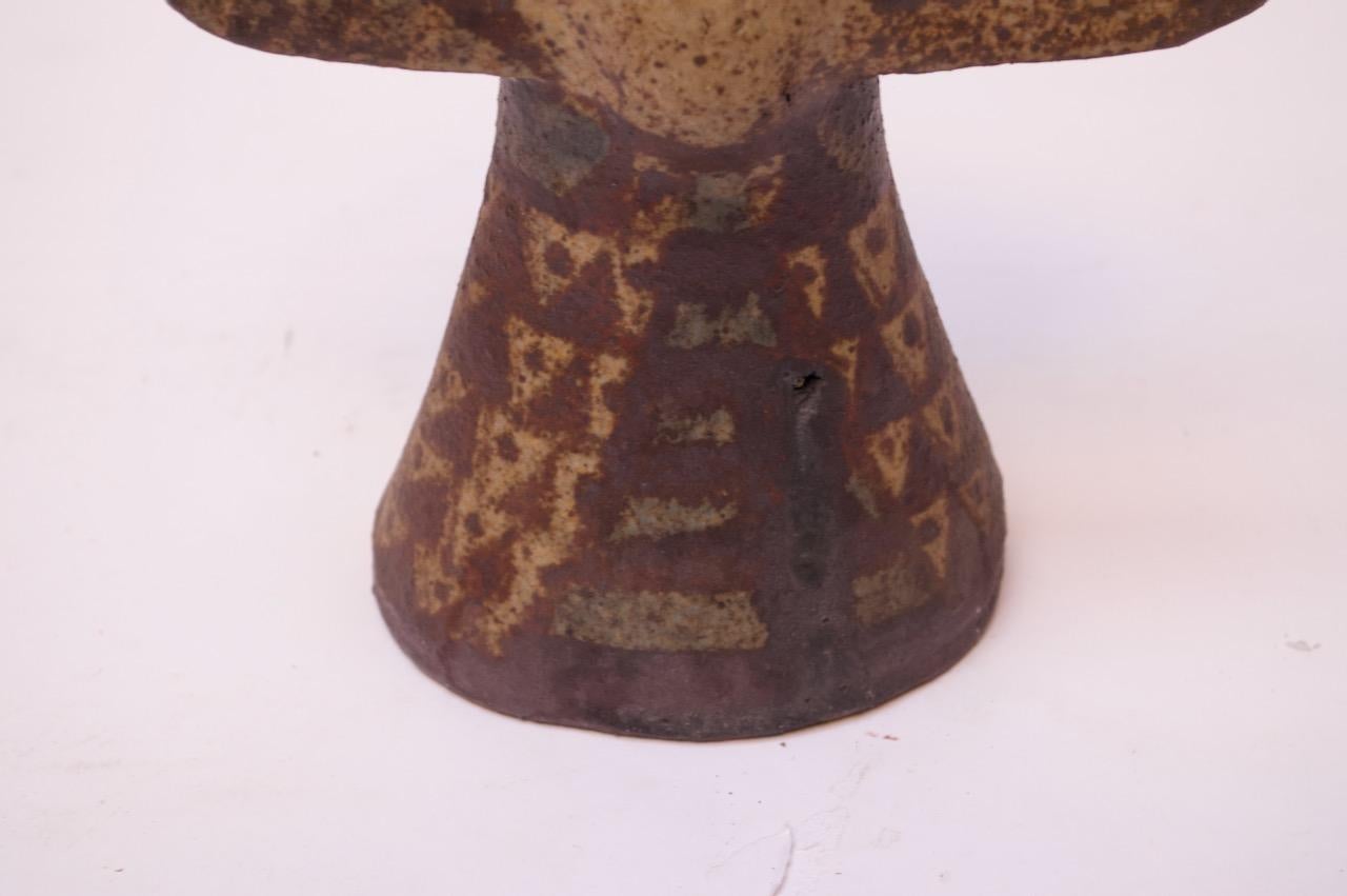 Vase en poterie de grès de style cubiste de studio d'après Pablo Picasso en vente 3