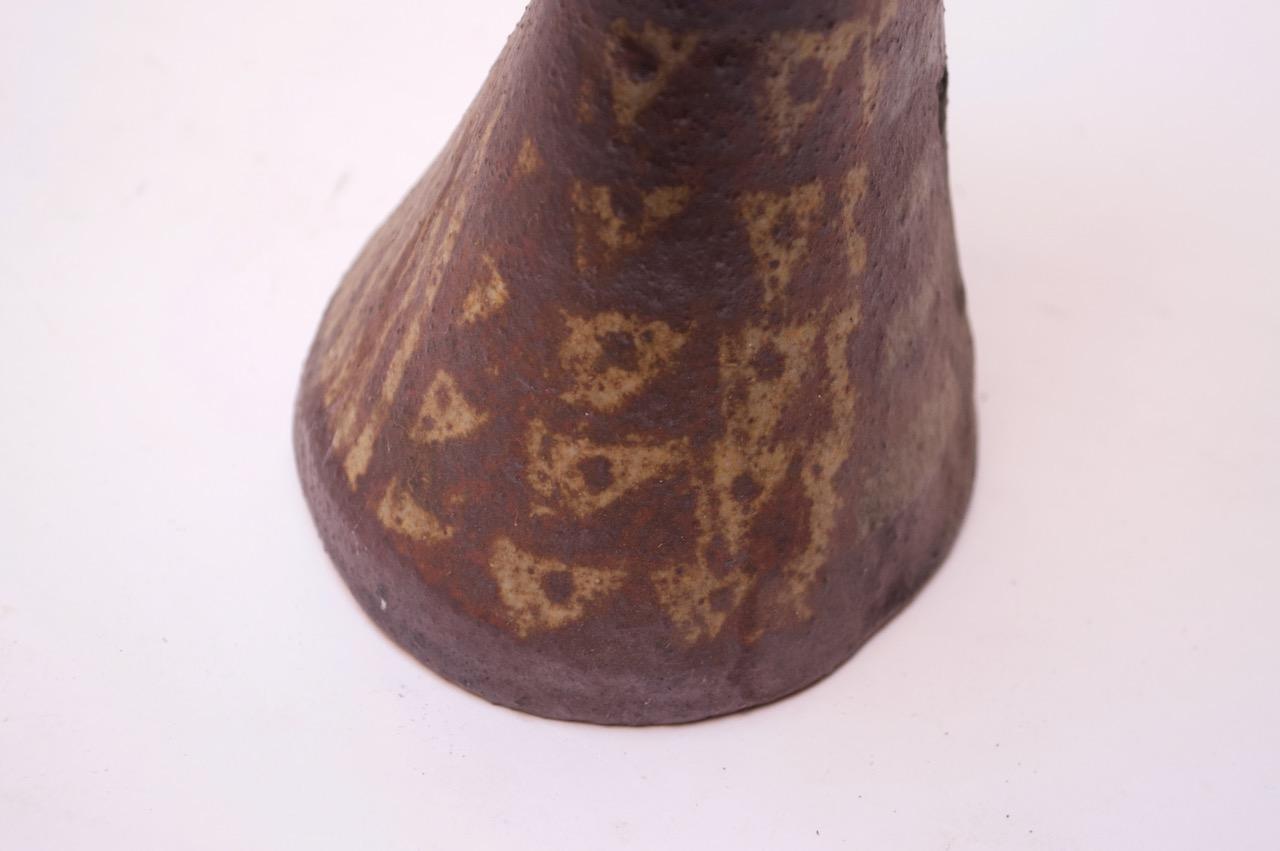 Cubist-Style Studio Stoneware Pottery Vase after Pablo Picasso For Sale 7