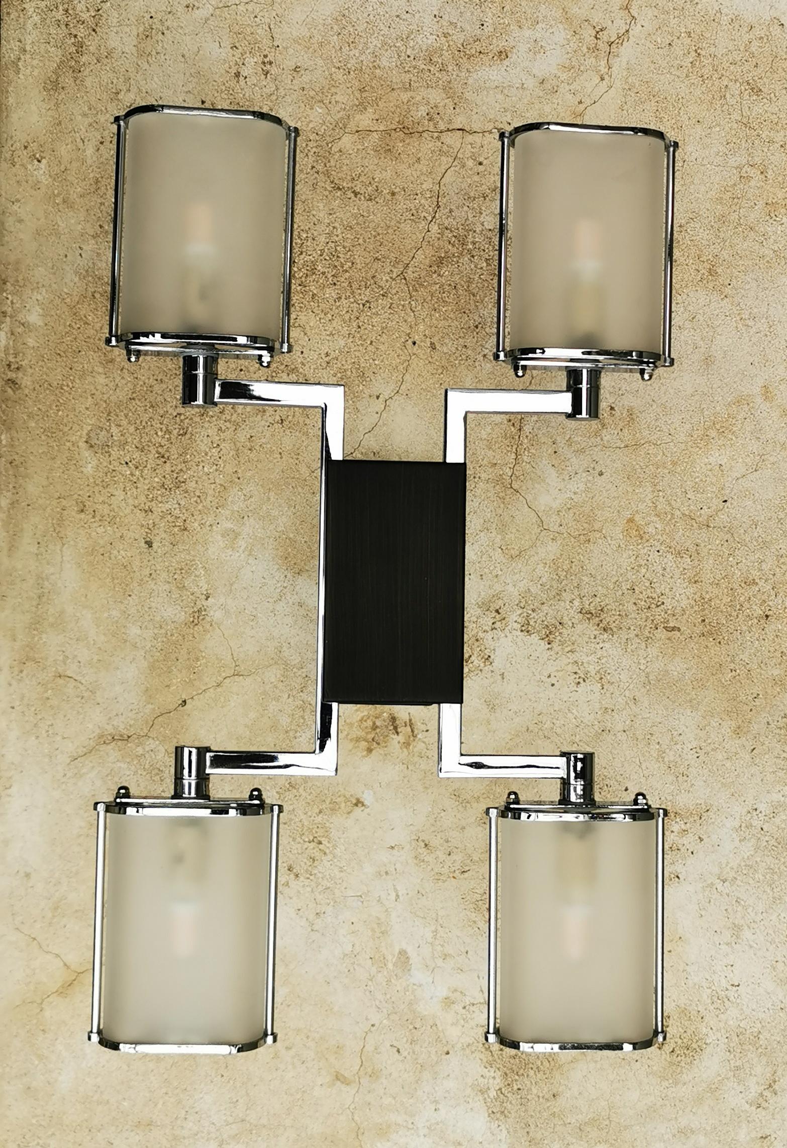 Cubist style wall or ceiling fixture  In Good Condition For Sale In VUGHT, NL