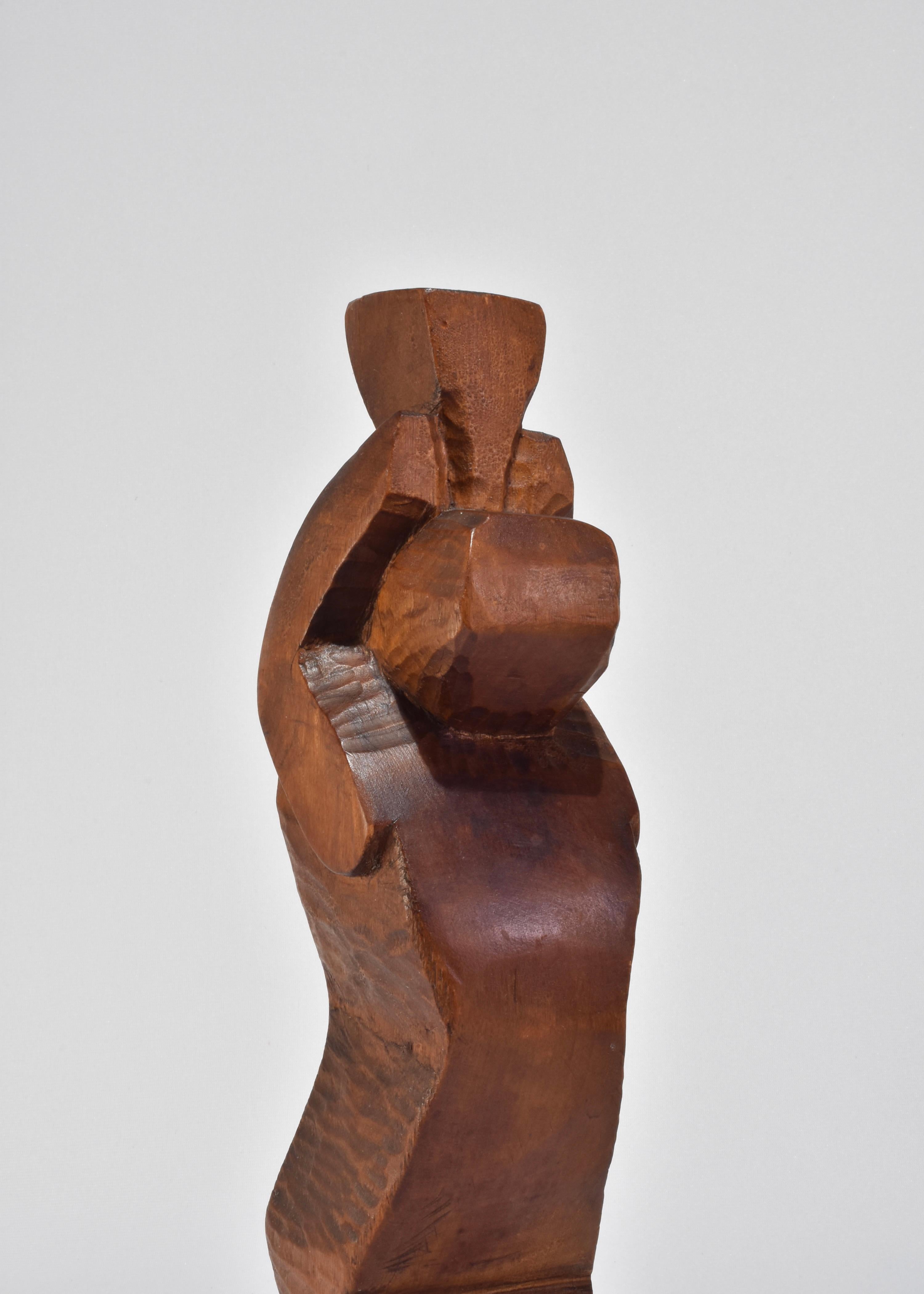 Escultura Cubista de Madera Hecho a mano en venta