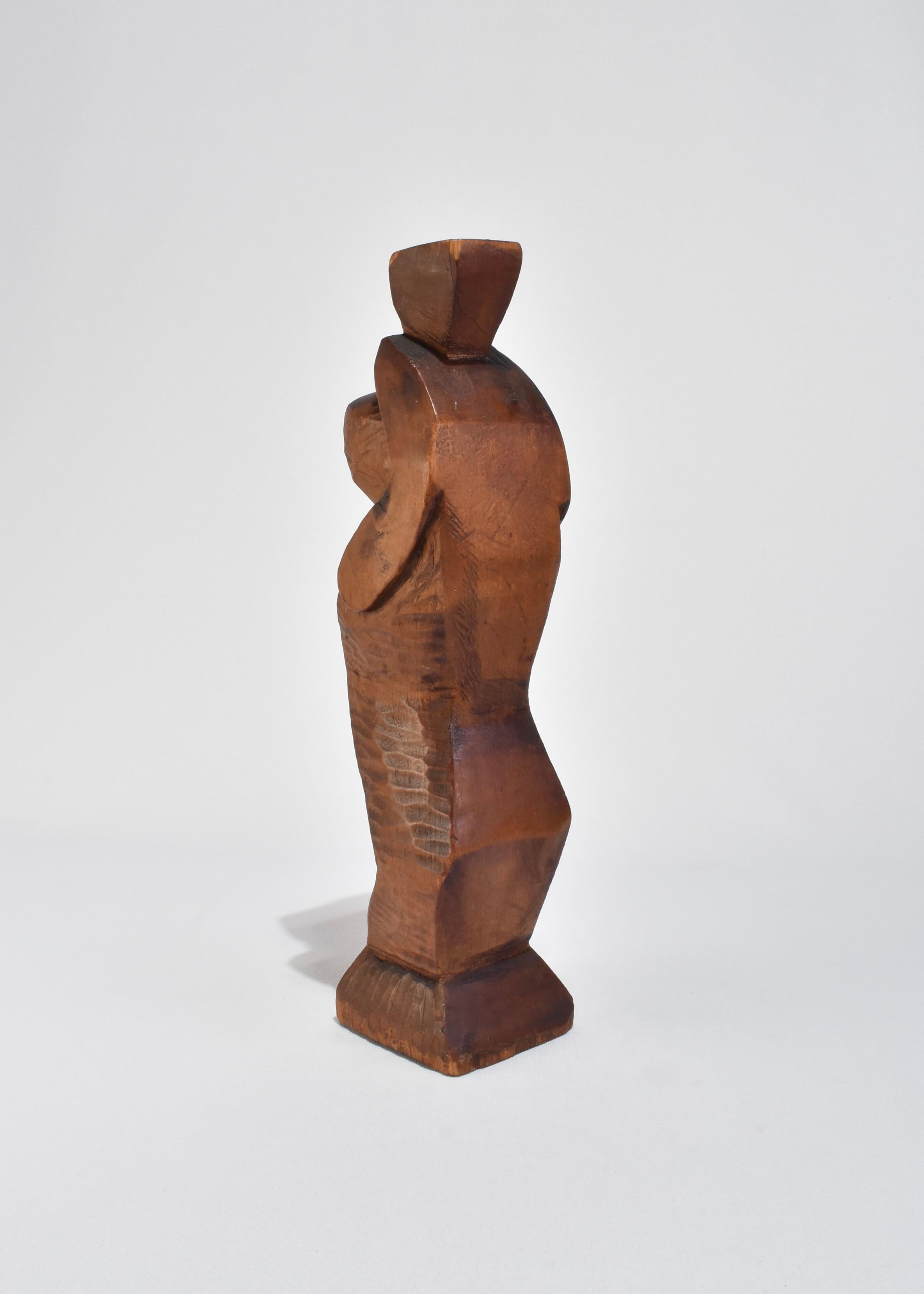 Escultura Cubista de Madera siglo XX en venta