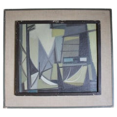 Cubiste oil on canvas signed