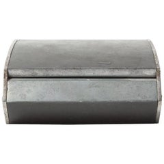 Cubistic Brass/White Metal Jewelry Box by Carl Auböck, 1940s