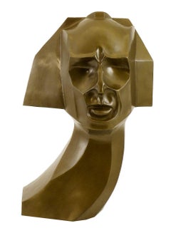 Sculpture cubiste en bronze