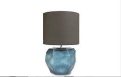 Table lamp cubistic round ocean blue / indigo by Guaxs