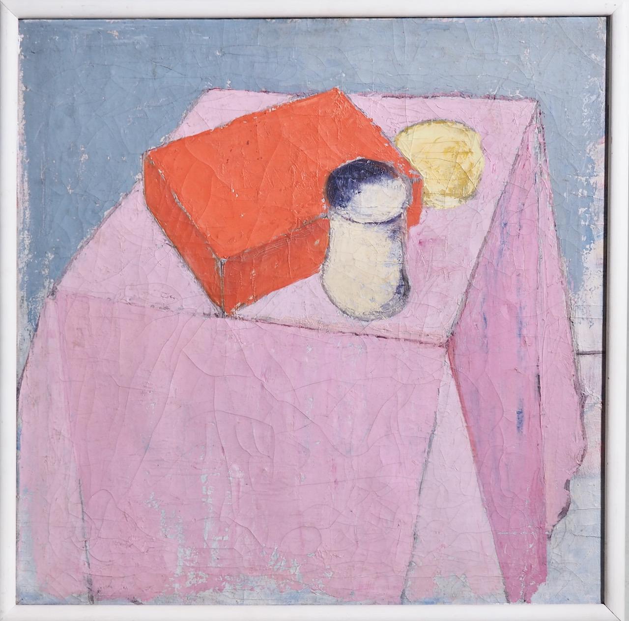 20th Century Cubistic Still-Life Painting, 20th C For Sale