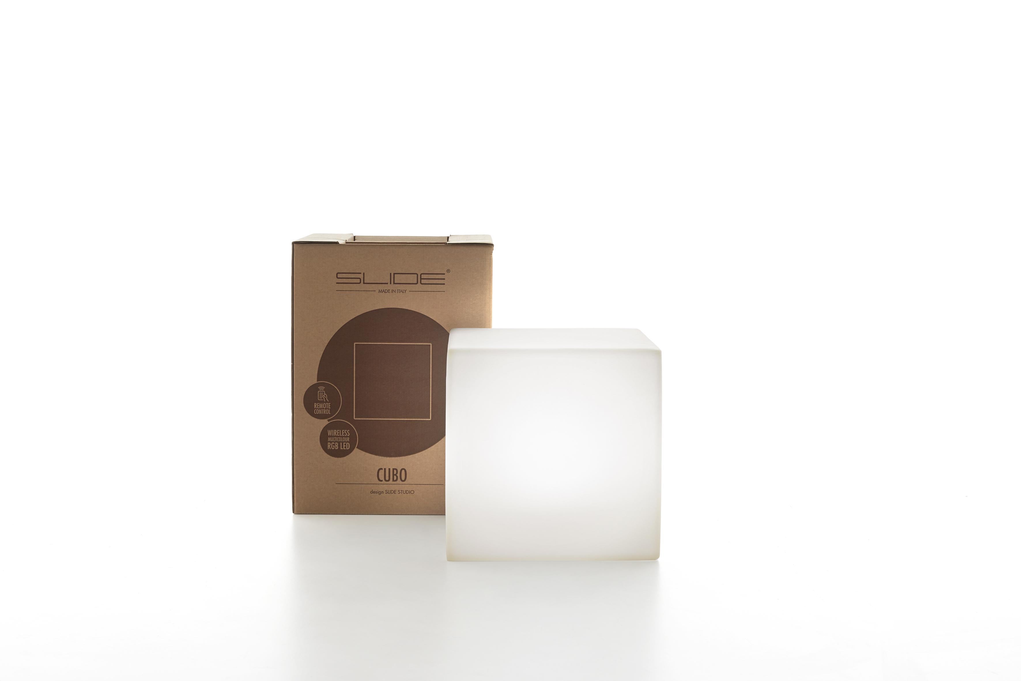 Post-Modern Cubo 25 LED Table Lamp by SLIDE Studio For Sale