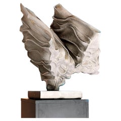 Winged Cube, stoneware sculpture by Carlo Zauli , 1970