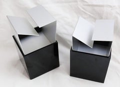 Cubo Aschenbecher von Bruno Munari für Danese Milano um 1957 Mitte des Jahrhunderts