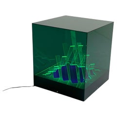 Cubo di Teo Light Sculpture by James Rivière for Arte Industria Lissone, 1970s