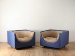 "Cubo" Lounge Chairs by Jorge Zalszupin