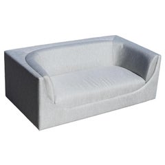 Cubo Sofa in linen attributed to Jorge Zalszupin Brazil, Brazil, Circa 70'