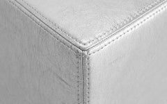 Cubo Stackable Pouf Metalic by Lagu