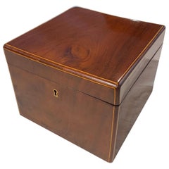 Cuboid Biedermeier Casket Box, Mahogany, From Vienna, circa 1830