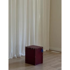 Cuboid Decorative Side Table & Stool in Aluminum by Okej Studio