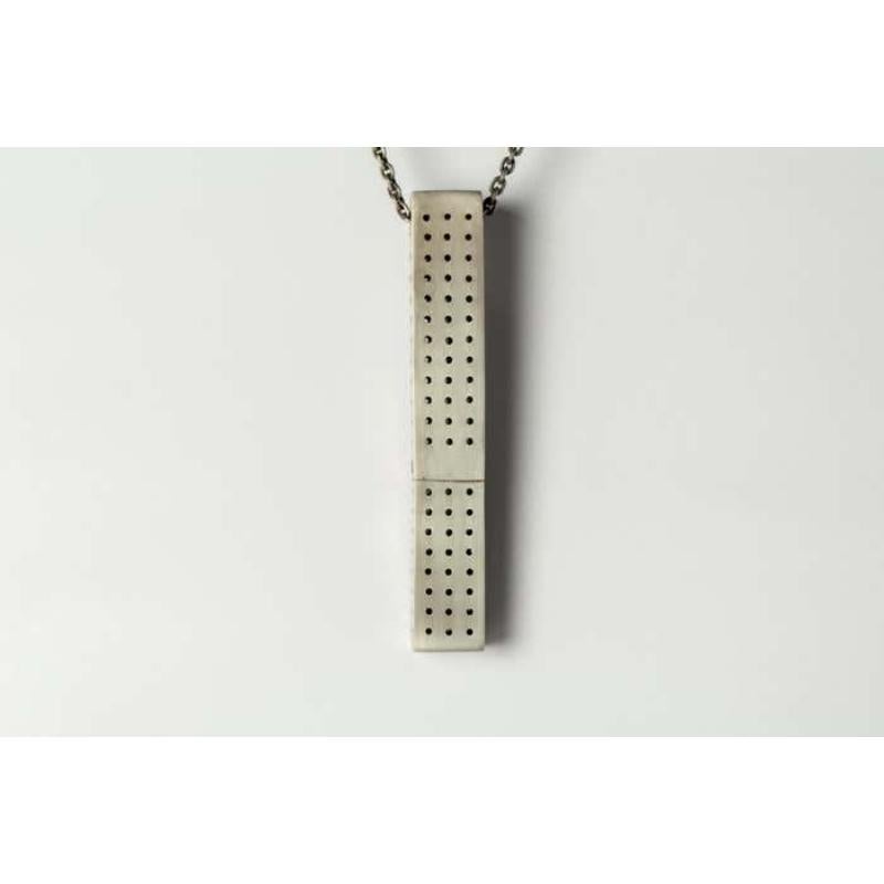 Women's or Men's Cuboid Necklace (Amber Box, DA) For Sale