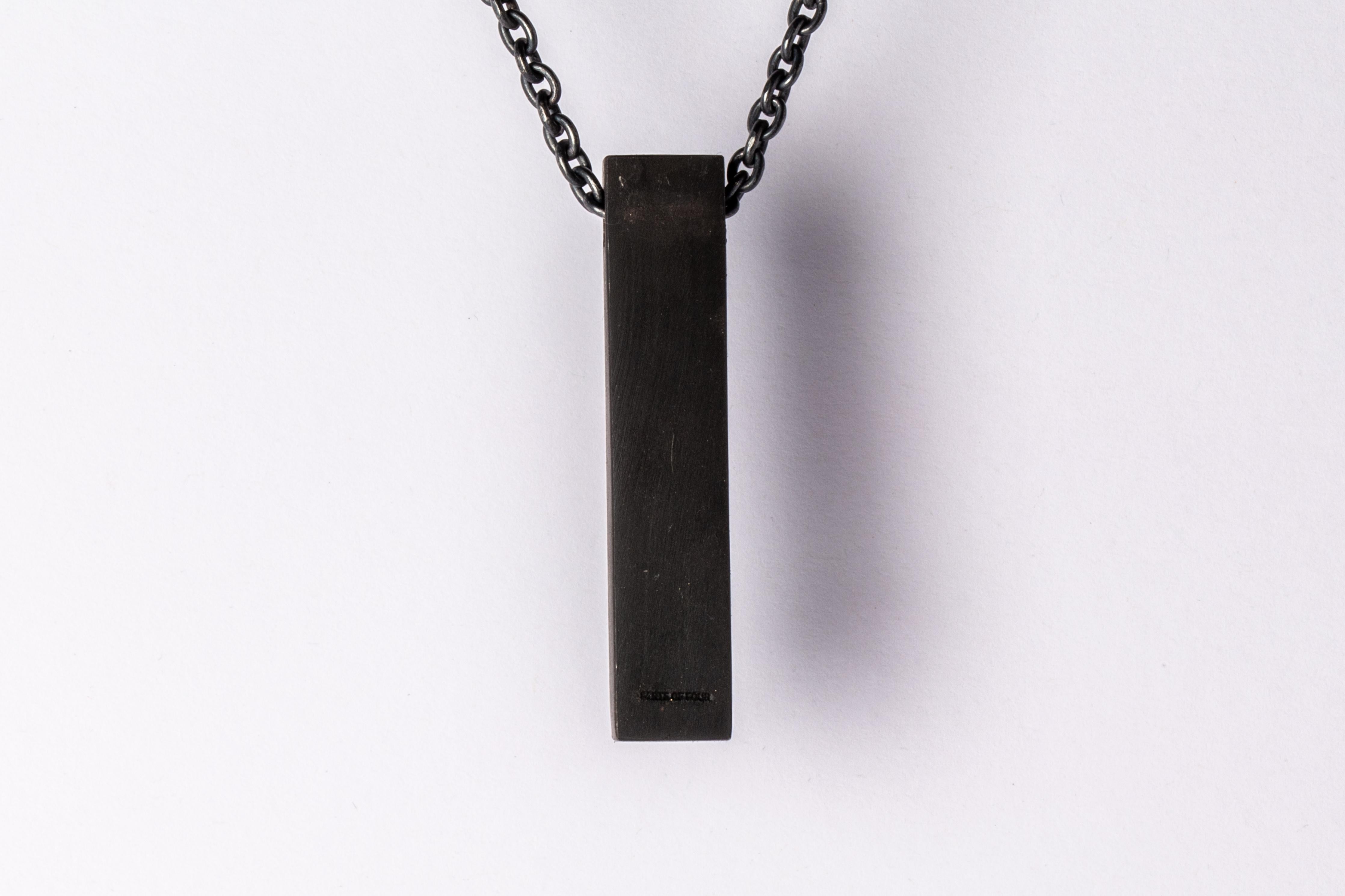 Women's or Men's Cuboid Necklace (Short Var., 50cm, KZ+KA) For Sale