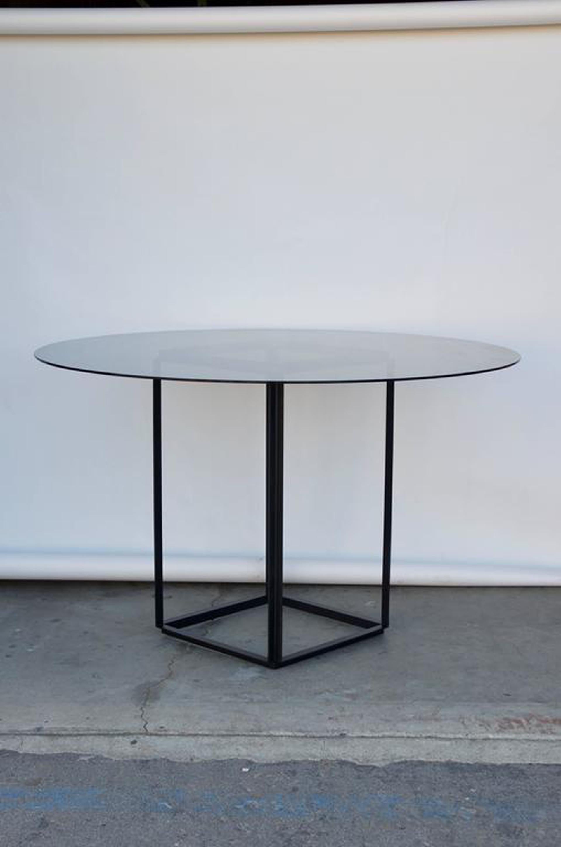 Powder-Coated 'CuboÏde' Minimalist Center or Breakfast Table by Design Frères For Sale