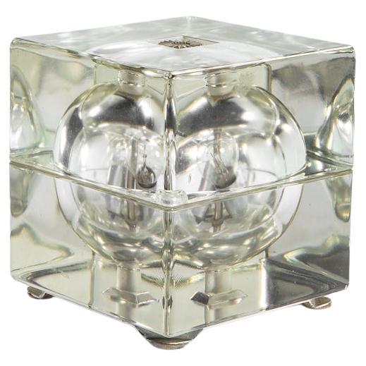 Lampe de table en verre Cubosfera d'Alessandro Mendini, Italie, 1968