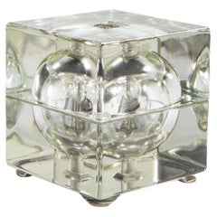Lampada da tavolo in vetro Cubosfera di Alessandro Mendini, Italia, 1968