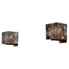 "Cubosfera" Sconces by Alessandro Mendini for Fidenza Vetraria 