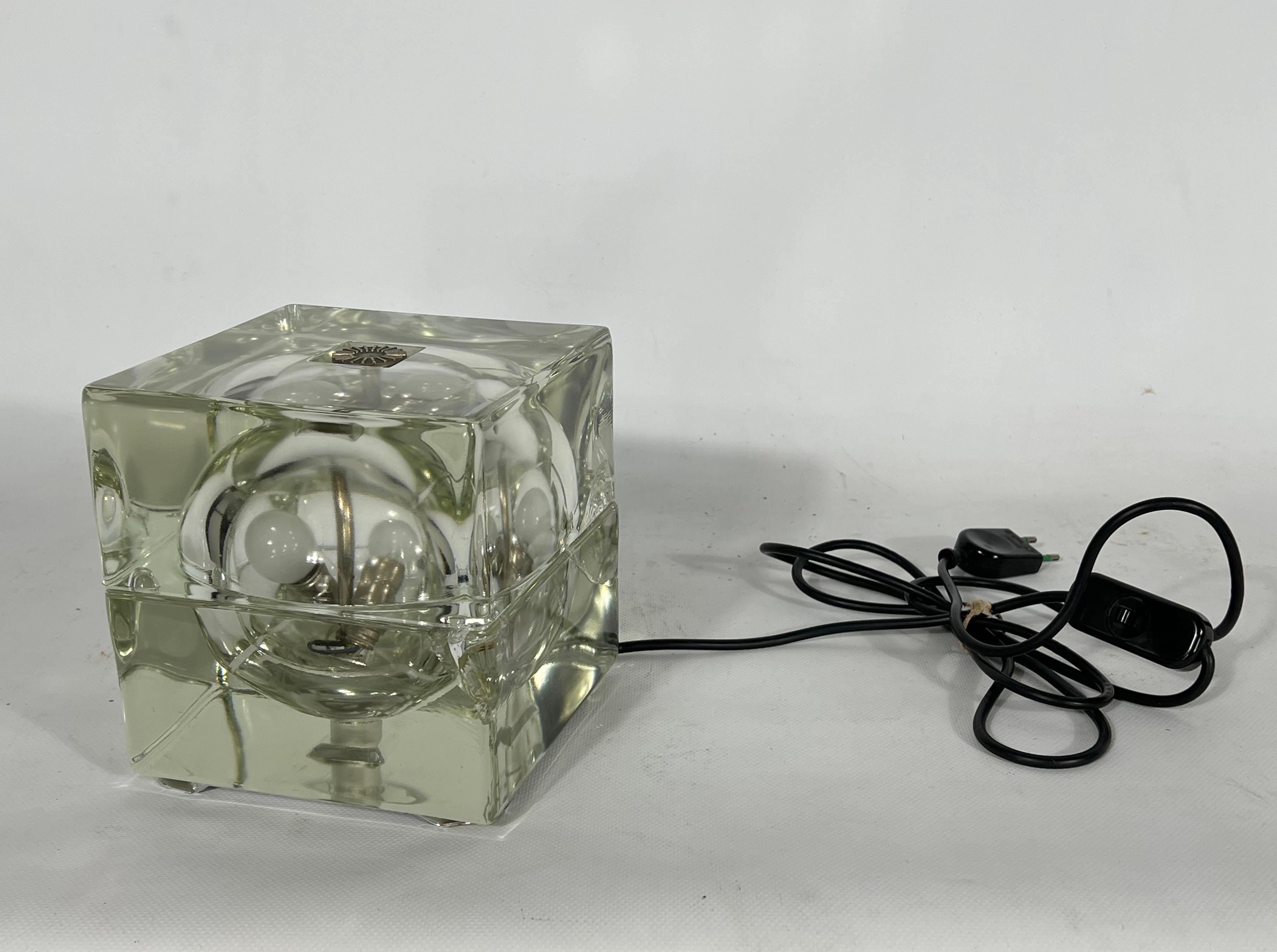 Cubosfera Table Lamp by Alessandro Mendini for Fidenza Vetraria, Italy, 1968 5