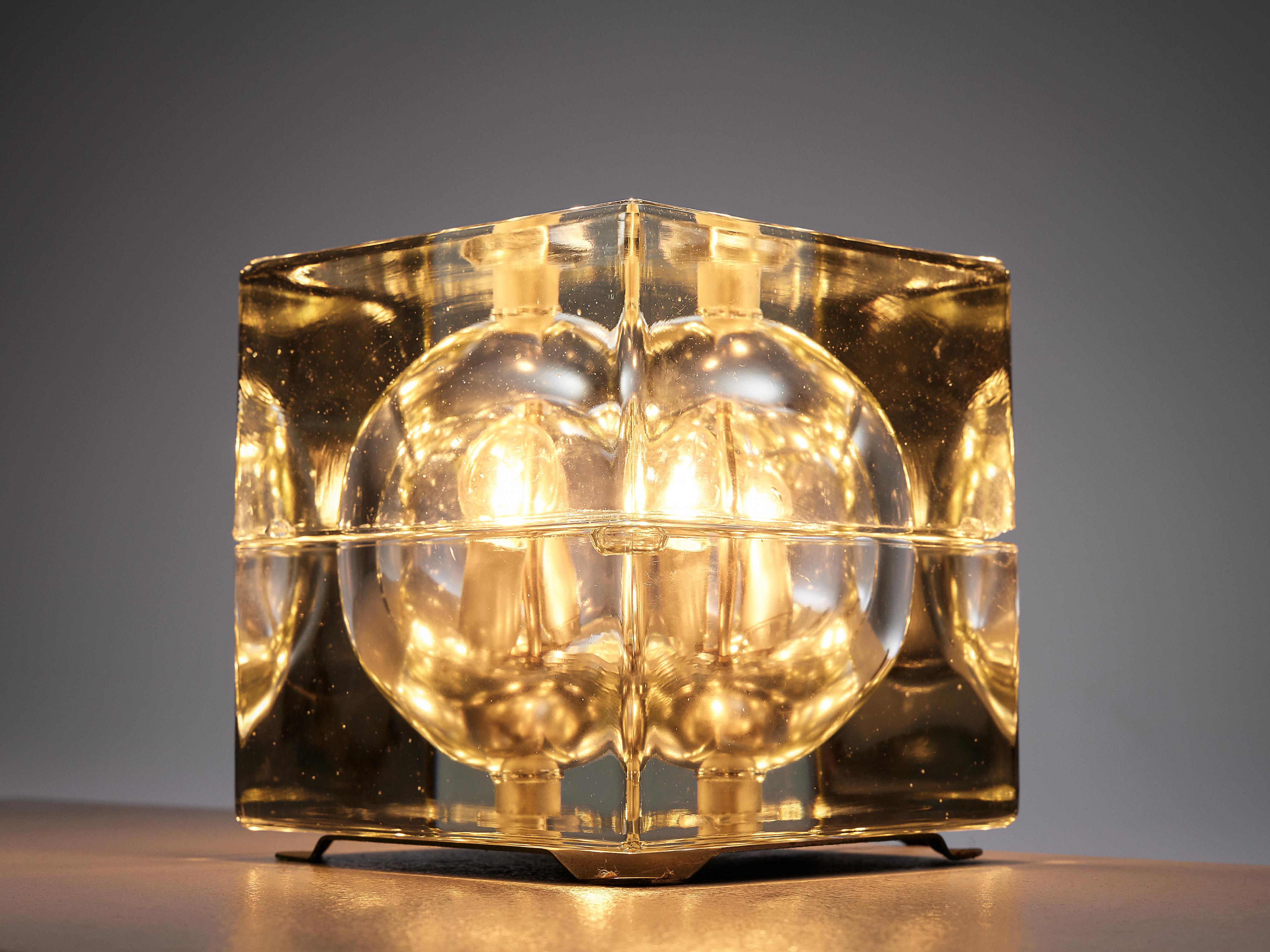 Post-Modern 'Cubosfera' Table Light in Glass by Alessandro Mendini