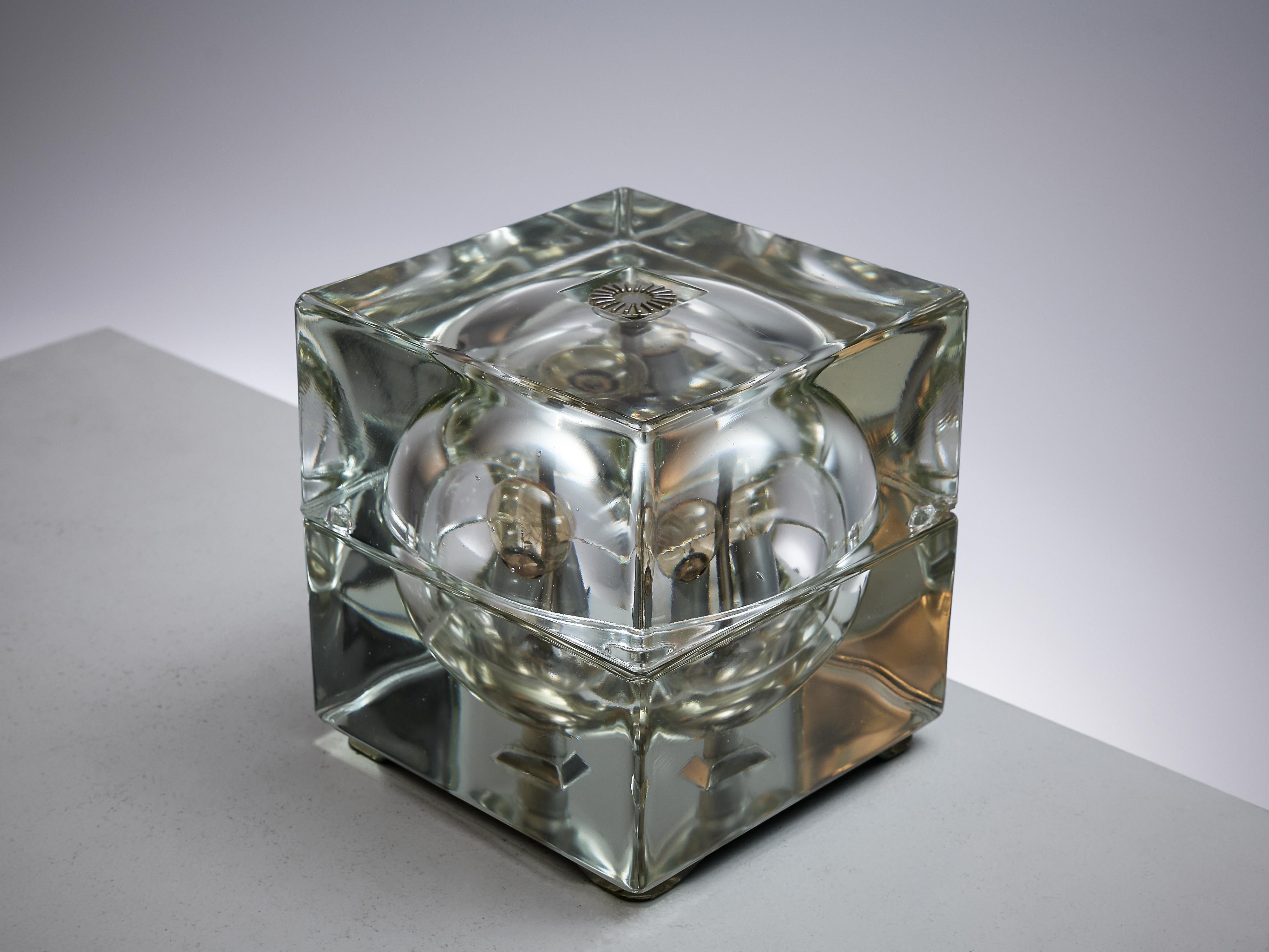 'Cubosfera' Table Light in Glass by Alessandro Mendini In Good Condition In Waalwijk, NL