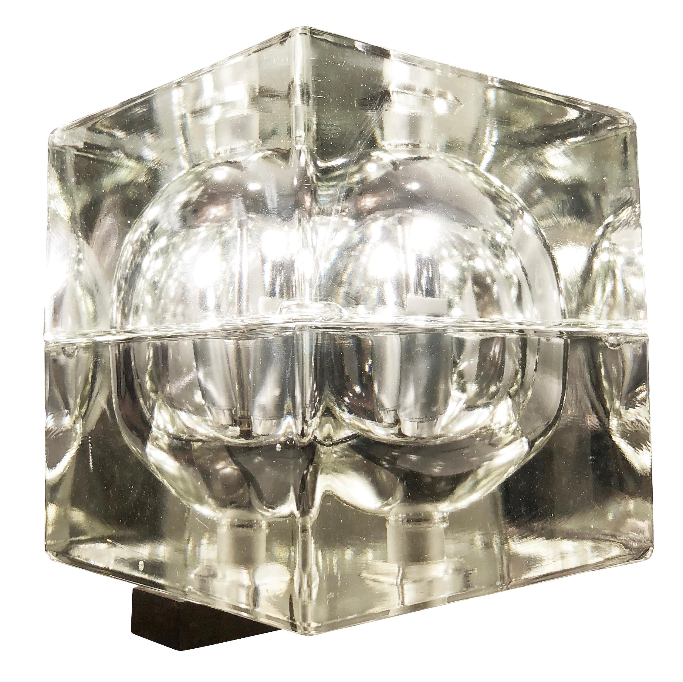 Glass Cubosfera Wall Lights by Alessandro Mendini