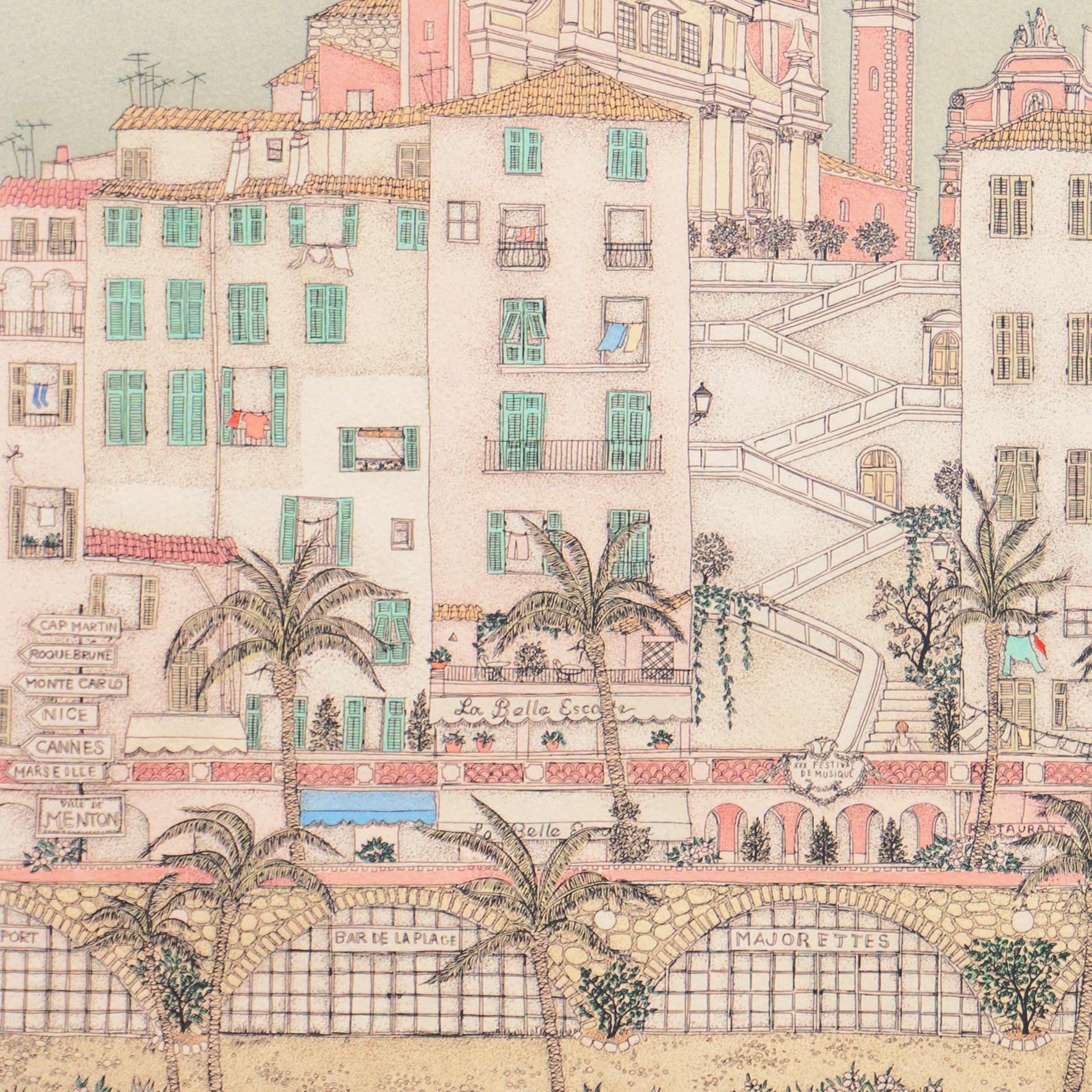 'Beach at Menton', Paris, Ecole des Beaux-Arts, New York, Woman Artist, Madrid For Sale 5