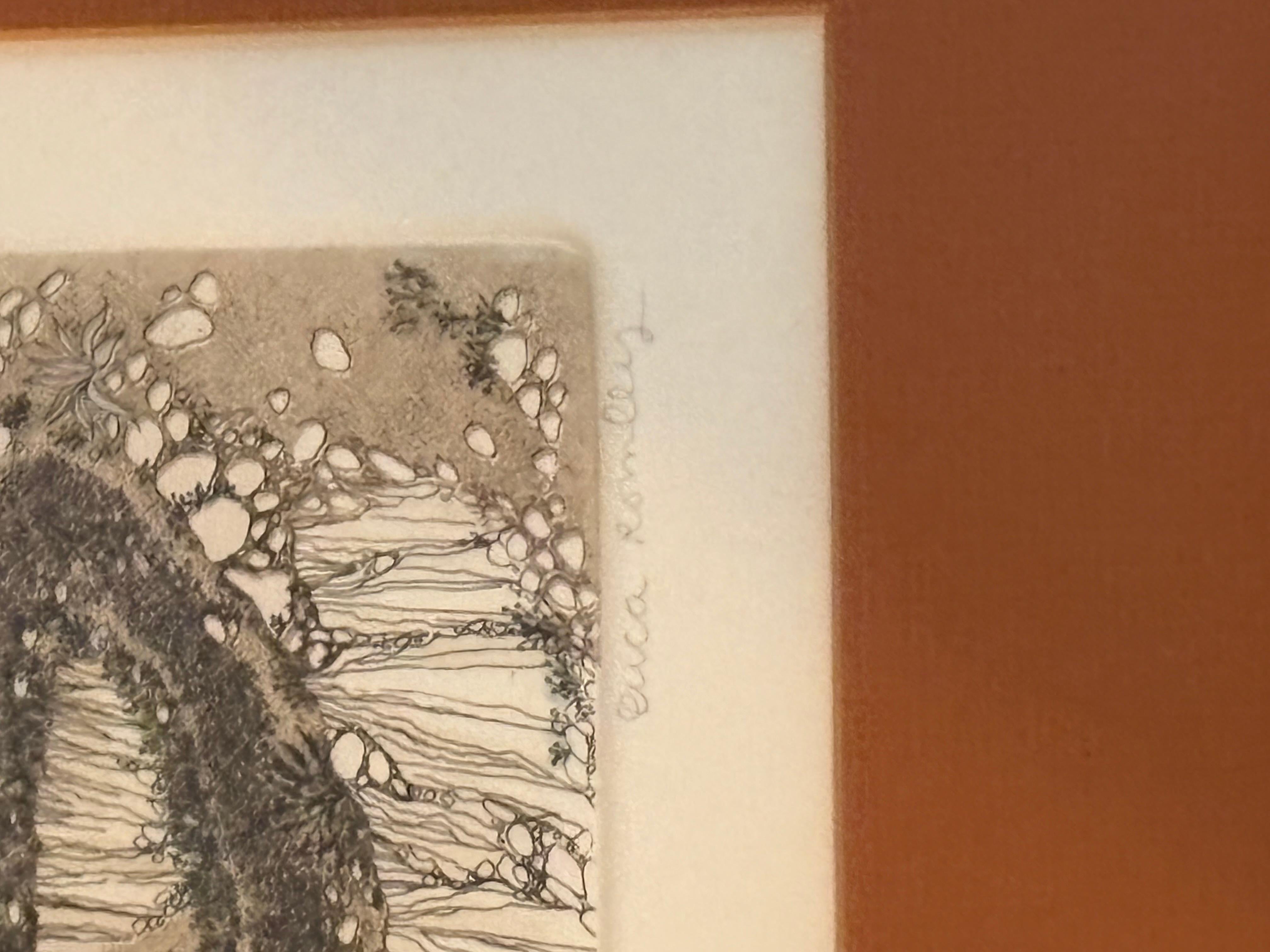 Dies ist eine signierte und nummerierte Lithographie. In gutem Zustand misst 32x24.