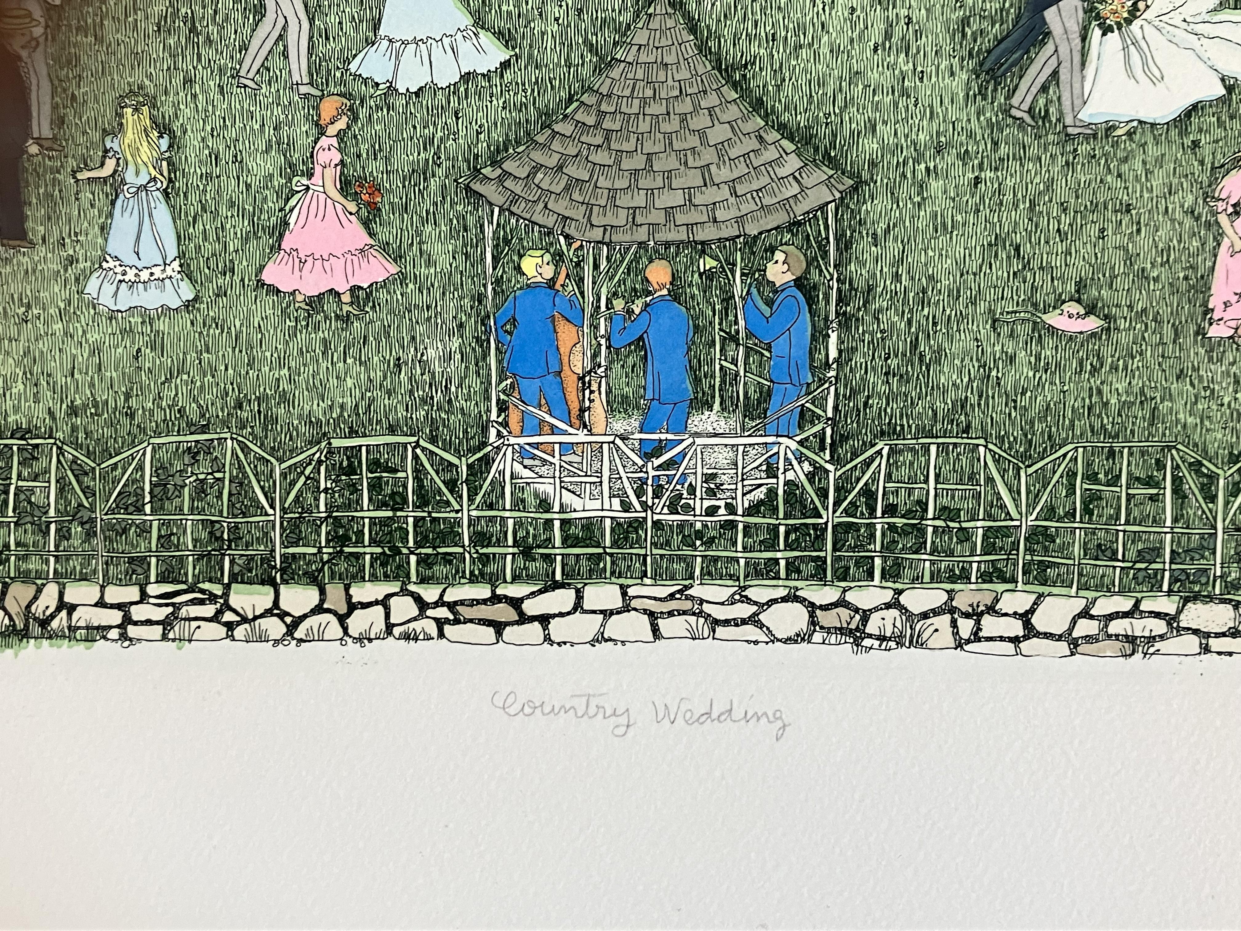 Matrimonio in campagna - Print Grigio di Cuca Romley