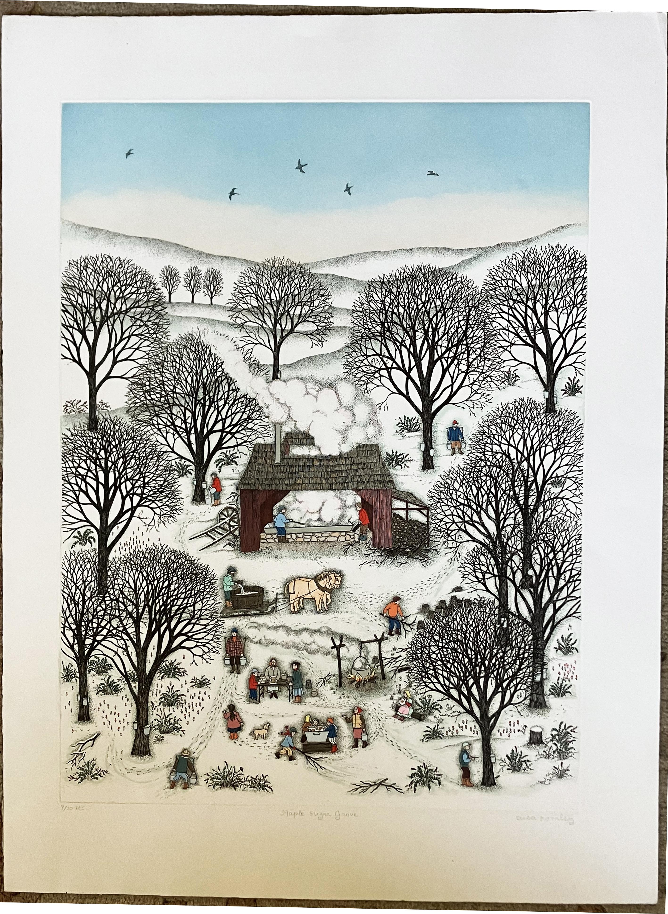 Maple Sugar Grove - Print by Cuca Romley