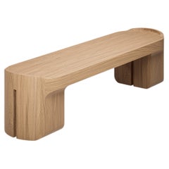 Cuddle Bench in Natural Oak Veneer by Pendhapa