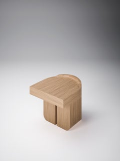 Pouf Cuddle in impiallacciatura di rovere naturale di Pendhapa